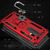 Samsung Galaxy S9 Plus Kılıf Yüzüklü Magnetic Antişok Korumalı Silikon Kapak - 5