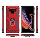 Samsung Galaxy Note 9 Kılıf Yüzüklü Magnetic Antişok Korumalı Silikon Kapak - 2