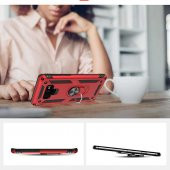 Samsung Galaxy Note 9 Kılıf Yüzüklü Magnetic Antişok Korumalı Silikon Kapak - 4