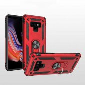 Samsung Galaxy Note 9 Kılıf Yüzüklü Magnetic Antişok Korumalı Silikon Kapak - 6