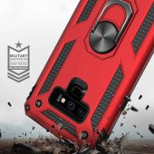 Samsung Galaxy Note 9 Kılıf Yüzüklü Magnetic Antişok Korumalı Silikon Kapak - 7
