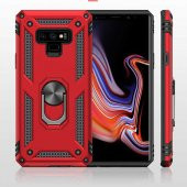 Samsung Galaxy Note 9 Kılıf Yüzüklü Magnetic Antişok Korumalı Silikon Kapak - 10