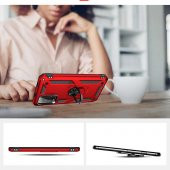 Xiaomi Redmi Note 9 4G Kılıf Yüzüklü Magnetic Antişok Korumalı Silikon Kapak - 4