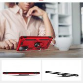 Samsung Galaxy S20 FE Kılıf Yüzüklü Magnetic Antişok Korumalı Silikon Kapak - 10