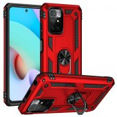 Xiaomi Redmi 10 Kılıf Yüzüklü Magnetic Antişok Korumalı Silikon Kapak - 2
