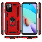 Xiaomi Redmi 10 Kılıf Yüzüklü Magnetic Antişok Korumalı Silikon Kapak - 7