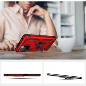 Xiaomi Redmi 10 Kılıf Yüzüklü Magnetic Antişok Korumalı Silikon Kapak - 8