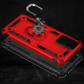 Xiaomi Redmi 10 Kılıf Yüzüklü Magnetic Antişok Korumalı Silikon Kapak - 9