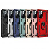 Xiaomi Redmi Note 11 5G Kılıf Yüzüklü Magnetic Antişok Korumalı Silikon Kapak - 1