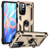 Xiaomi Redmi Note 11 5G Kılıf Yüzüklü Magnetic Antişok Korumalı Silikon Kapak - 2