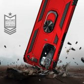 Xiaomi Redmi Note 11 5G Kılıf Yüzüklü Magnetic Antişok Korumalı Silikon Kapak - 7