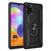 Samsung Galaxy A31 Kılıf Yüzüklü Magnetic Antişok Korumalı Silikon Kapak - 3