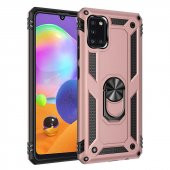 Samsung Galaxy A31 Kılıf Yüzüklü Magnetic Antişok Korumalı Silikon Kapak - 6