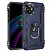 Apple iPhone 12 Mini Kılıf Yüzüklü Magnetic Antişok Korumalı Silikon Kapak - 4