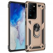 Samsung Galaxy S21 Ultra Kılıf Yüzüklü Magnetic Antişok Korumalı Silikon Kapak - 3