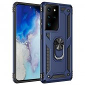 Samsung Galaxy S21 Ultra Kılıf Yüzüklü Magnetic Antişok Korumalı Silikon Kapak - 5