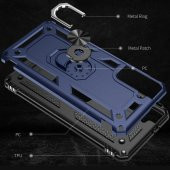 Samsung Galaxy S21 Plus Kılıf Yüzüklü Magnetic Antişok Korumalı Silikon Kapak - 11
