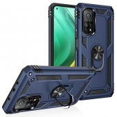 Xiaomi Mi 10T Pro 5G Kılıf Yüzüklü Magnetic Antişok Korumalı Silikon Kapak - 2
