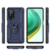 Xiaomi Mi 10T Pro 5G Kılıf Yüzüklü Magnetic Antişok Korumalı Silikon Kapak - 3