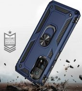 Xiaomi Mi 10T Pro 5G Kılıf Yüzüklü Magnetic Antişok Korumalı Silikon Kapak - 8