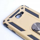 Samsung Galaxy J4 Plus Kılıf Yüzüklü Magnetic Antişok Korumalı Silikon Kapak - 9