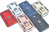 Samsung Galaxy J4 Plus Kılıf Yüzüklü Magnetic Antişok Korumalı Silikon Kapak - 11