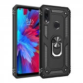 Xiaomi Redmi Note 7 Kılıf Yüzüklü Magnetic Antişok Korumalı Silikon Kapak - 2