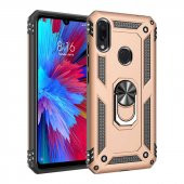Xiaomi Redmi Note 7 Kılıf Yüzüklü Magnetic Antişok Korumalı Silikon Kapak - 3