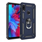 Xiaomi Redmi Note 7 Kılıf Yüzüklü Magnetic Antişok Korumalı Silikon Kapak - 5