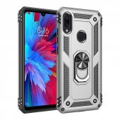 Xiaomi Redmi Note 7 Kılıf Yüzüklü Magnetic Antişok Korumalı Silikon Kapak - 7