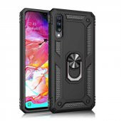 Samsung Galaxy A30S Kılıf Yüzüklü Magnetic Antişok Korumalı Silikon Kapak - 2