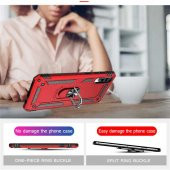 Samsung Galaxy A30S Kılıf Yüzüklü Magnetic Antişok Korumalı Silikon Kapak - 8