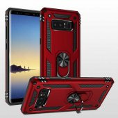 Samsung Galaxy Note 8 Kılıf Yüzüklü Magnetic Antişok Korumalı Silikon Kapak - 2