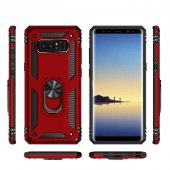 Samsung Galaxy Note 8 Kılıf Yüzüklü Magnetic Antişok Korumalı Silikon Kapak - 3