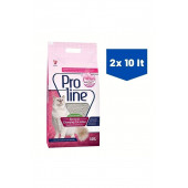 Proline Bebek Pudrası Kokulu Kalın Taneli Kedi Kumu 10 Lt X 2 Adet - 1