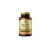 Biotin 5000 mcg Takviye Edici Gıda 50 Kapsül - 1