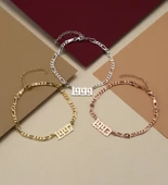 Vaoov 925 Ayar Gümüş Tarihli Bileklik - 2