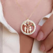 925 Ayar Gümüş Sevgililer Kolye thumbnail 3