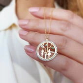 925 Ayar Gümüş Sevgililer Kolye thumbnail 2