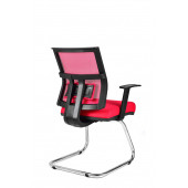 Herkese Mobilya Riva Kırmızı Misafir Koltuğu Ofis Koltuğu - 4