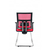 Herkese Mobilya Riva Kırmızı Misafir Koltuğu Ofis Koltuğu - 5