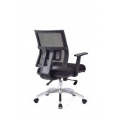 Herkese Mobilya Riva Siyah Krom Çalışma Koltuğu Ofis Koltuğu - 4