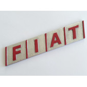 FİAT YAZISI SPORT TEMPRA TİPO DOBLO PALİO ALBEA uyumlu (GRİ KIRMIZI) FİAT BAGAJ YAZISI, FİAT BAGAJ LOGOSU - 1