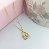 925 Ayar Gümüş Kilit Kolye thumbnail 5