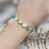 Vaoov 925 Ayar Gümüş Boncuklu Harf Bileklik thumbnail 3