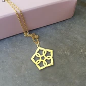 Vaoov 925 Ayar Gümüş Çiçek Kolye - 1