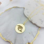 Vaoov 925 Ayar Gümüş Balık Burcu Kolye thumbnail 6