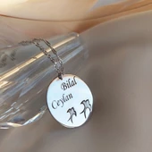 Vaoov 925 Ayar Gümüş Singapur Zincirli İsimli Kırlangıç Kolye thumbnail 2