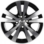 CMS-603-01 6.5x15"-4x100 ET35 67.2 Diamond Black Gloss Jant (4 Adet) - 2