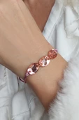 Vaoov Pembe Taşlı İpli Bileklik - 3